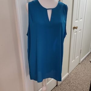 Elegant Violet + Claire Turquoise Sleeveless Top XL